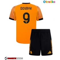 Otroške Nogometnih dresov AS Roma Artem Dovbyk #9 Gostujoči 2025-26 Kratki rokavi (+ hlače)